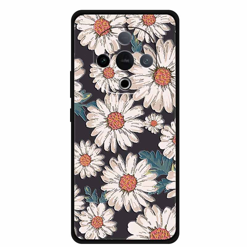 For Vivo Y300 5G Case 3D Emboss Flower Black Silicone Soft Back Cover Case For Vivo Y300C 2025 Phone Case 6.77" Coque Shell Para