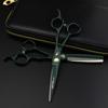 6.0 Inch Green Paint Bearing Screw Hair Scissors, Hair Scissors, Flat Scissors, Bangs Scissors, Tooth Scissors, Thin Scissors