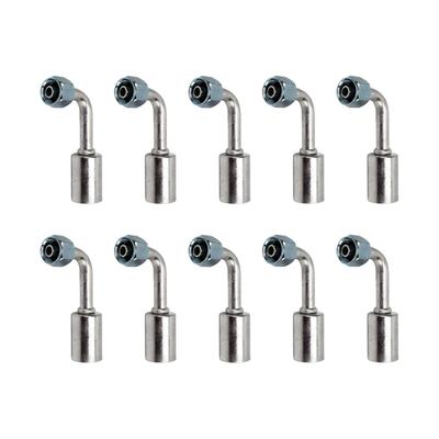 10 Pcs 38in Klimaanlage 90 Grad Beadlock Aluminium AC Splicer Schlauch Armaturen Adapter