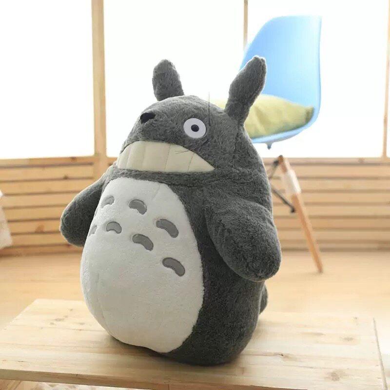 Japanese Adorable Anime Movie Totoro Plush Toy Laugh Heartily Totoro Stuffed Anime Totoro Lotus Leaf Pillow Totoro Plushies Doll