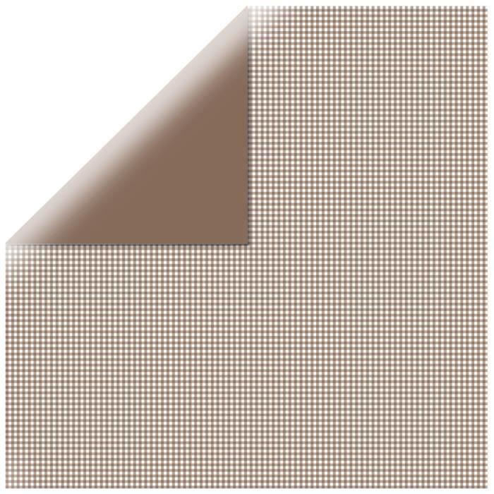 Papel scrapbooking cuadriculado, chocolate, 30,5x30,5cm, 190g/m² - lote de 25 hojas {color}