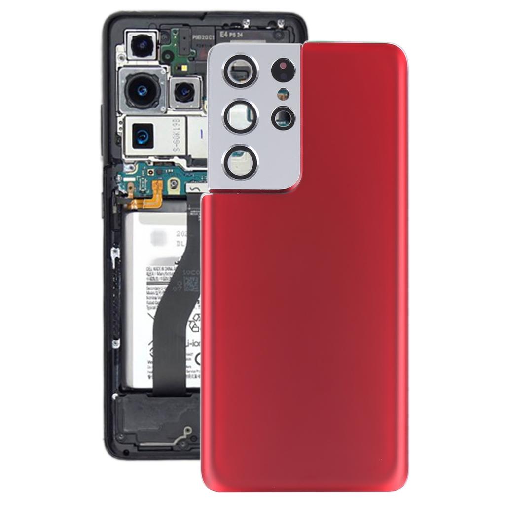 For Samsung Galaxy S21 Ultra 5G Battery Back Cover with Camera Lens Cover Replacement Phone Repair Parts