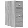 Narrow Bathroom Cabinet with Casters Gray Sonoma Particleboard