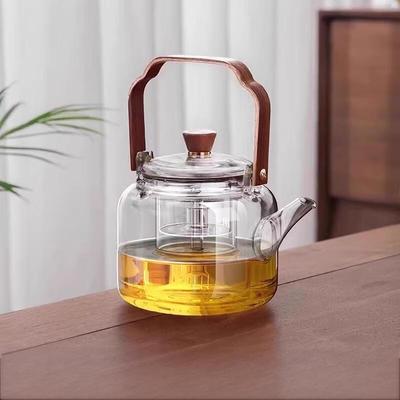 Zuozhixun Glas-Teekanne mit Dampfeinsatz