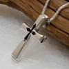 Cross Necklace for Silver Cross Necklace Silver Necklace for Lucky with Venetian Top and Chain Both Made of Power 100 Points Men, 925, Pendant, Men,