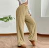 Pantaloni Casual in Peluche Colorati alla Moda da Donna Pantaloni Termici Larghi in Peluche