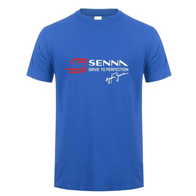 Ayrton Senna T Shirt Unisex Short Sleeve Cotton Senna Drive To Perfection Tshirt Top Tees Tshirts Lh148