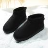 Women's Large Size Soft Sole Winter Warm Fur One Snow Boots Padded Lined Ankle Boots Non-slip Hiking Sports Cotton Boots