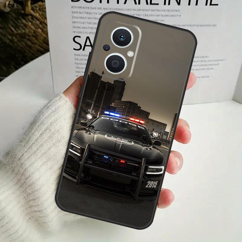 Police Car Case For OPPO Reno 8 7 6 5 4 Lite 8T 5Z 4Z 10 11F OPPO Find X5 X6 Pro X2 Neo X3 Lite Cover