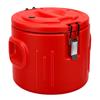 10L Stainless Steel Insulated Bucket with Handle Thermal Hot and Cold Drink Server Container for Restaurant Beverage Shop Red