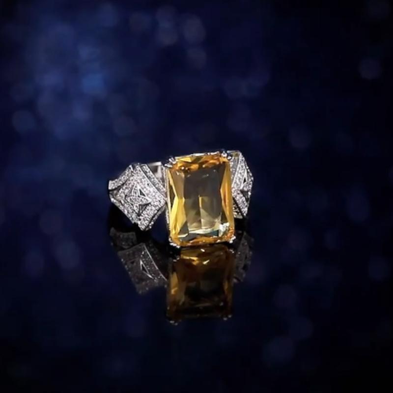 Women's ring with classic luxury design, romantic wedding gift for Valentine's Day