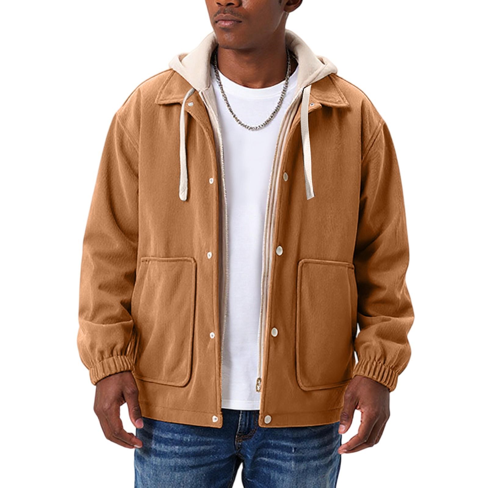 

Мужская спортивная и повседневная куртка свободного кроя XL хаки