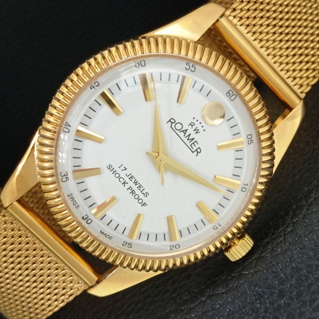 

REFURBISHED VINTAGE HAND-WINDING SWISS MENS WHITE COLOR DIAL WATCH a707377-1