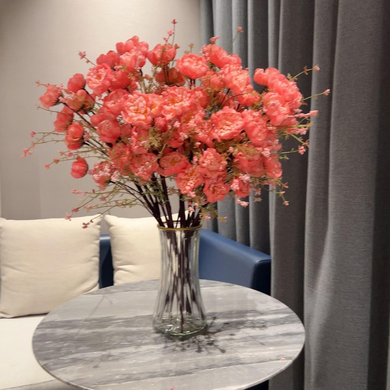 Имитация цветочных украшений гостиная обеденный стол украшение из сухих цветов букет — фото 4