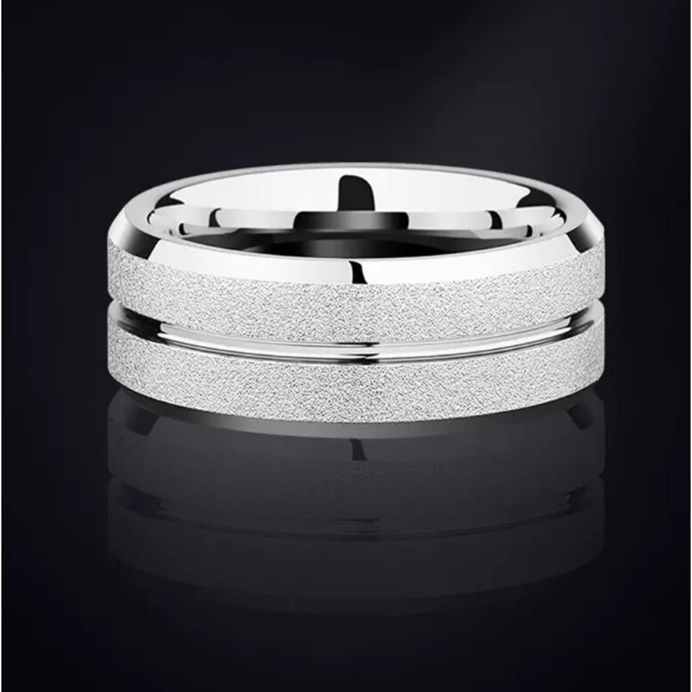 Zubehör Edelstahl Single-Line Scrub Couple Ring Europäischer und amerikanischer Titanstahlring Handzubehör