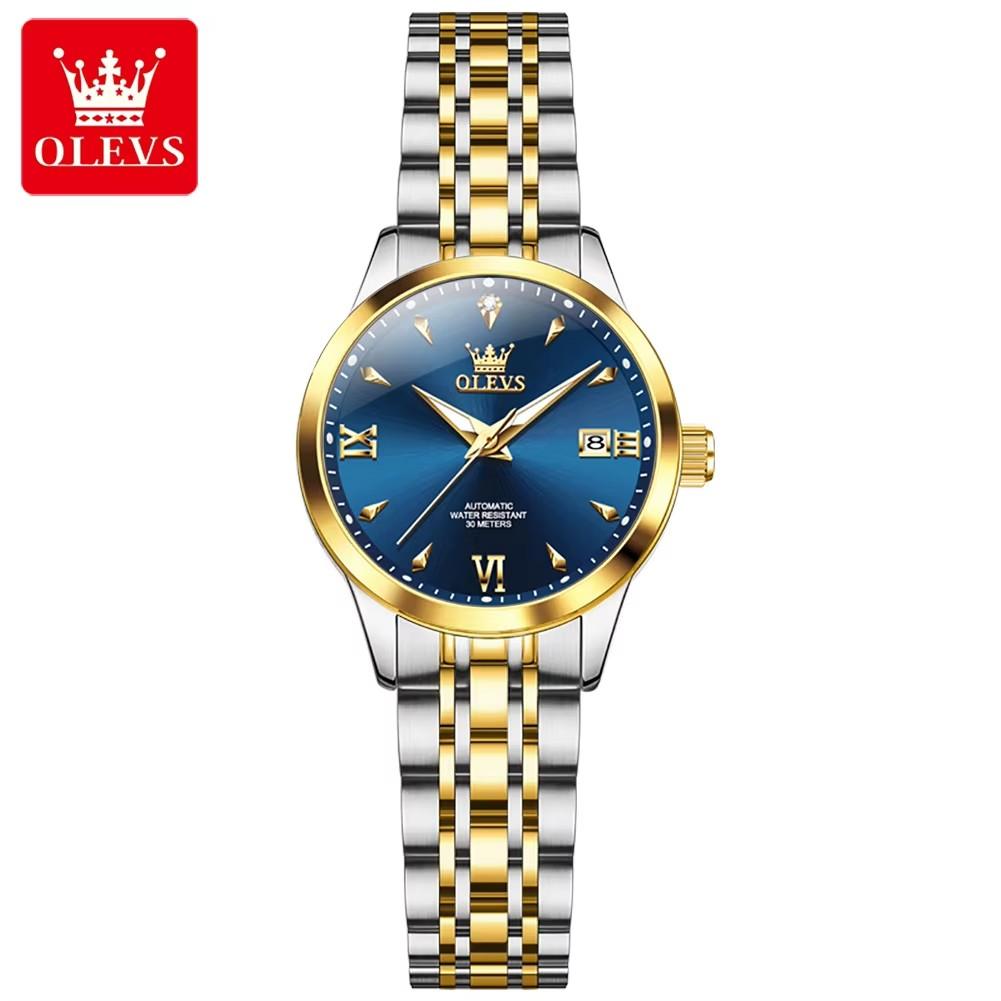 OLEVS 9956 Ladies Women's Watches Waterproof Luminous Hands Luxury Automatic Mechanical Wristwatch for Lady Montre Relojes Femme