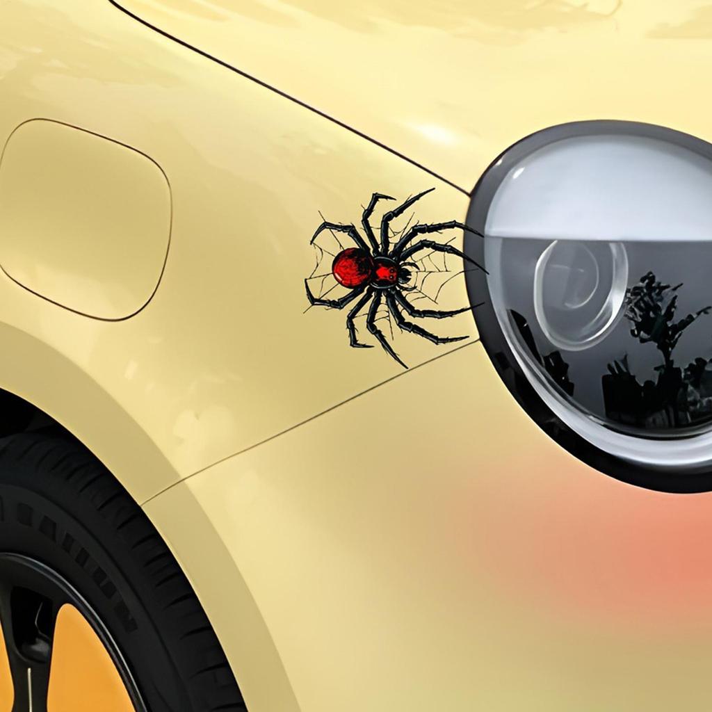 Cartoon Car Decals Spider Car Decal Spider Scary Animal Car Decals Fashionable Auto Stickers For Drivers Driving Enthusiast