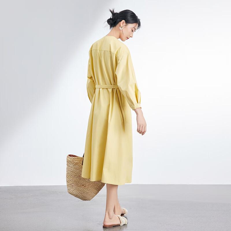 JOY SPEAKER Designed Long Sleeve Shirt Dress
