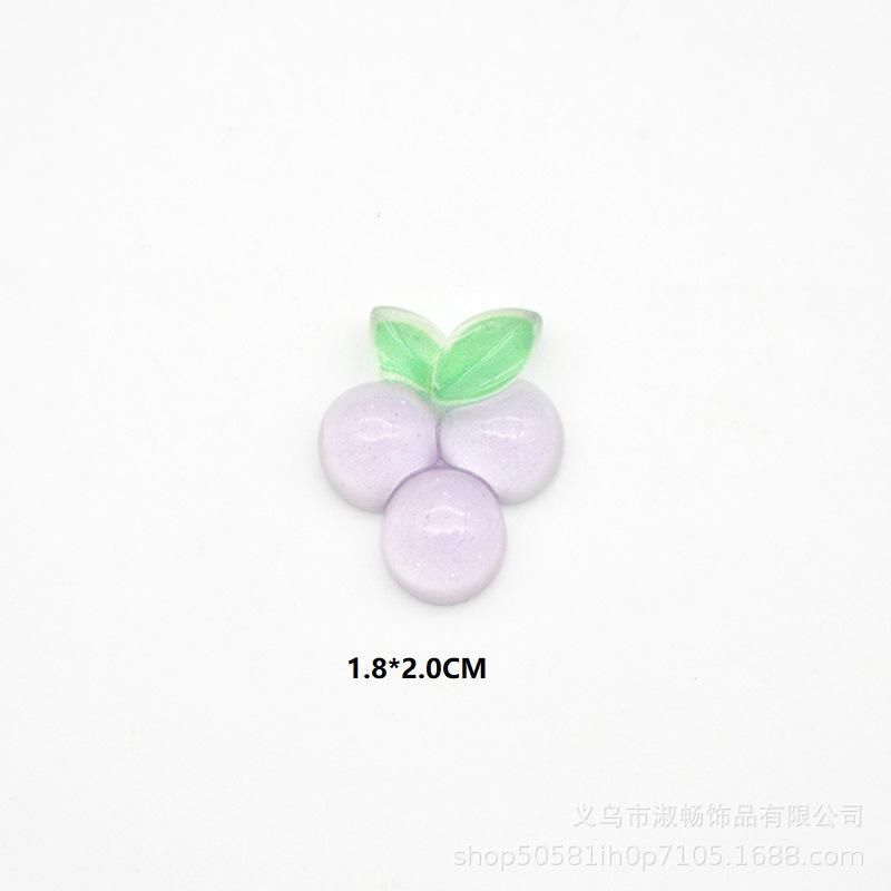 Colorful Crystal Faceted Fruit Pendant Diy Projects Cartoon Plastic Material