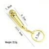 Creative Valentine's Day Metal Microphone Keychain Gift