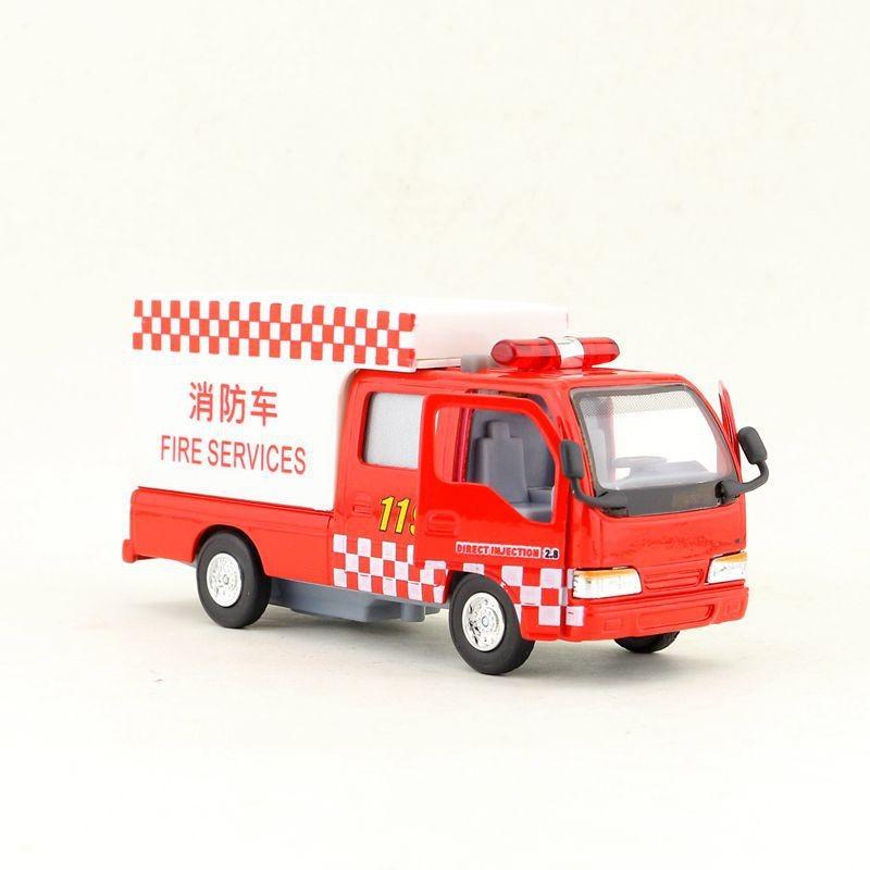 Feuerwehr- und Polizeiauto-Legierungs-Kinderspielzeugauto-Modell mit Trägheitssteuerung zum Spielen und Sammeln