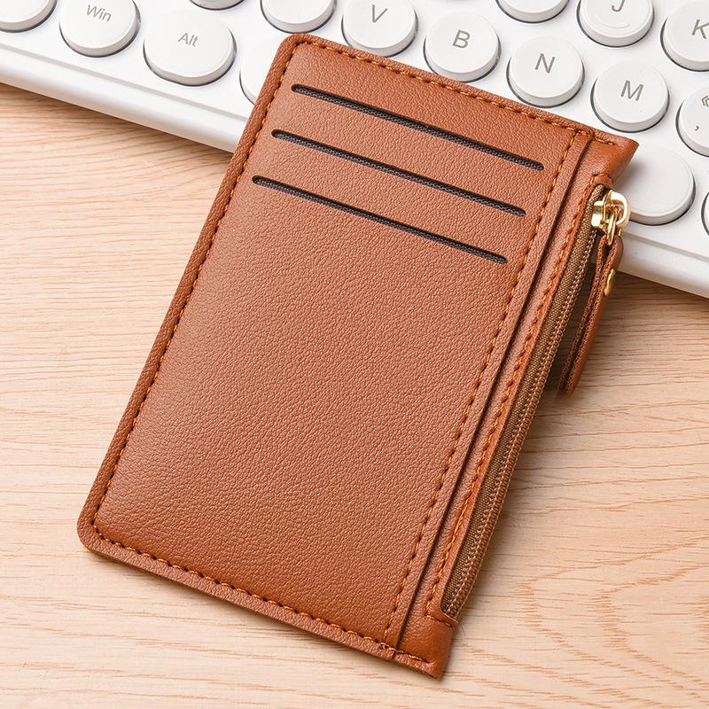Ultra-Thin Card Holder for Women, Compact Multi-Card Slot Bank Card Clip, Simple Mini Wallet, One-Piece Driver's License Holder