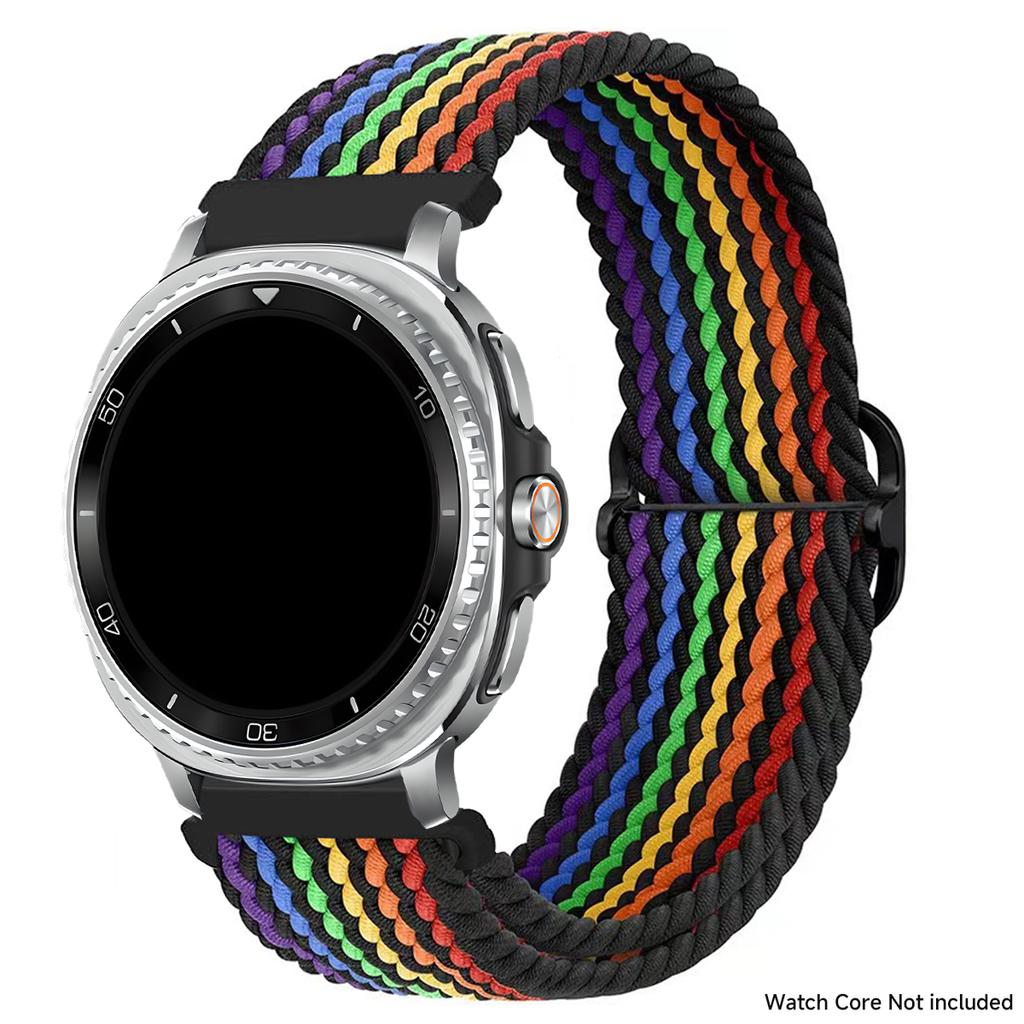 Bracelet en nylon tressé pour Samsung Galaxy Watch 8 40mm 44mm/Watch 8 Classic 46mm Bracelet sans espace pour Galaxy Ultra 2025 Bracelet en nylon