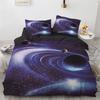 Galaxy Duvet Cover Twin King Size For Teens Kids Boys Starry Sky Bedding Set Microfiber Outer Space Theme Decor Comforter Cover