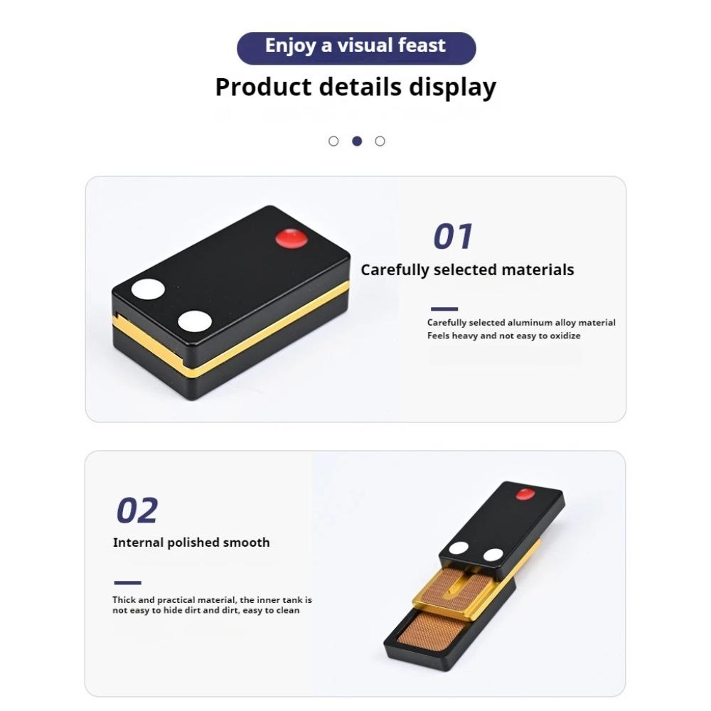 Magnetic Push Card Mechanical Slider Three Layers Pushing Plate Coin EDC Alloy Stress Relief Toy AntiStress Fidget Decompression