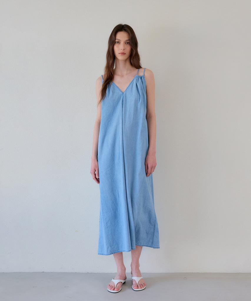 THEELO Breeze Denim Dress (Deep Blue)