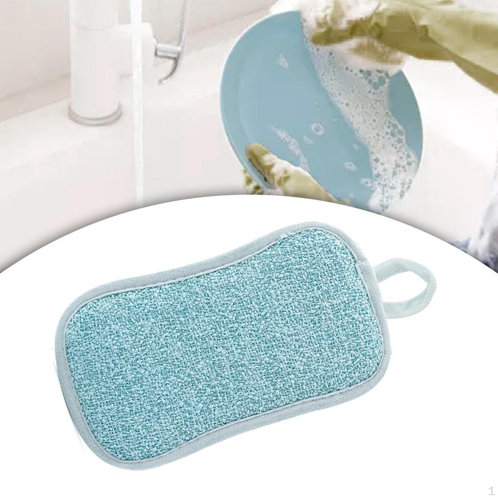 6 Paket Temizleme Süngeri Mutfak Kokusuz Yıkanabilir Mikrofiber Bulaşık Havlusu Bezleri