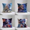 GGanyuGGenshin Case Plush Fabric Soft Pillowcase Double Sided Print Cushion Cover Household Gifts