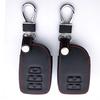 2 3 Buttons Leather Car Key Cover For Toyota Yaris Vios Previa Prado Smart Remote Control Keychain Jacket Holder Protector Case