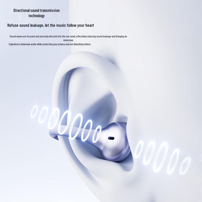 WOPOW OWS28 Bluetooth Open-Ear Clip-On Sports Earbuds