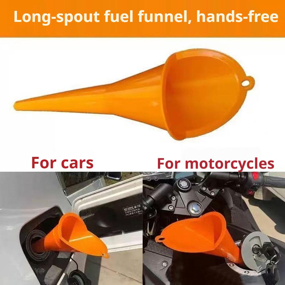 Hands‑Free Long Neck Oil Funnel Anti-splash Plastic Refueling Funnel Fuel Filling Tools For Car Motorcycle Engine Oil Transfer