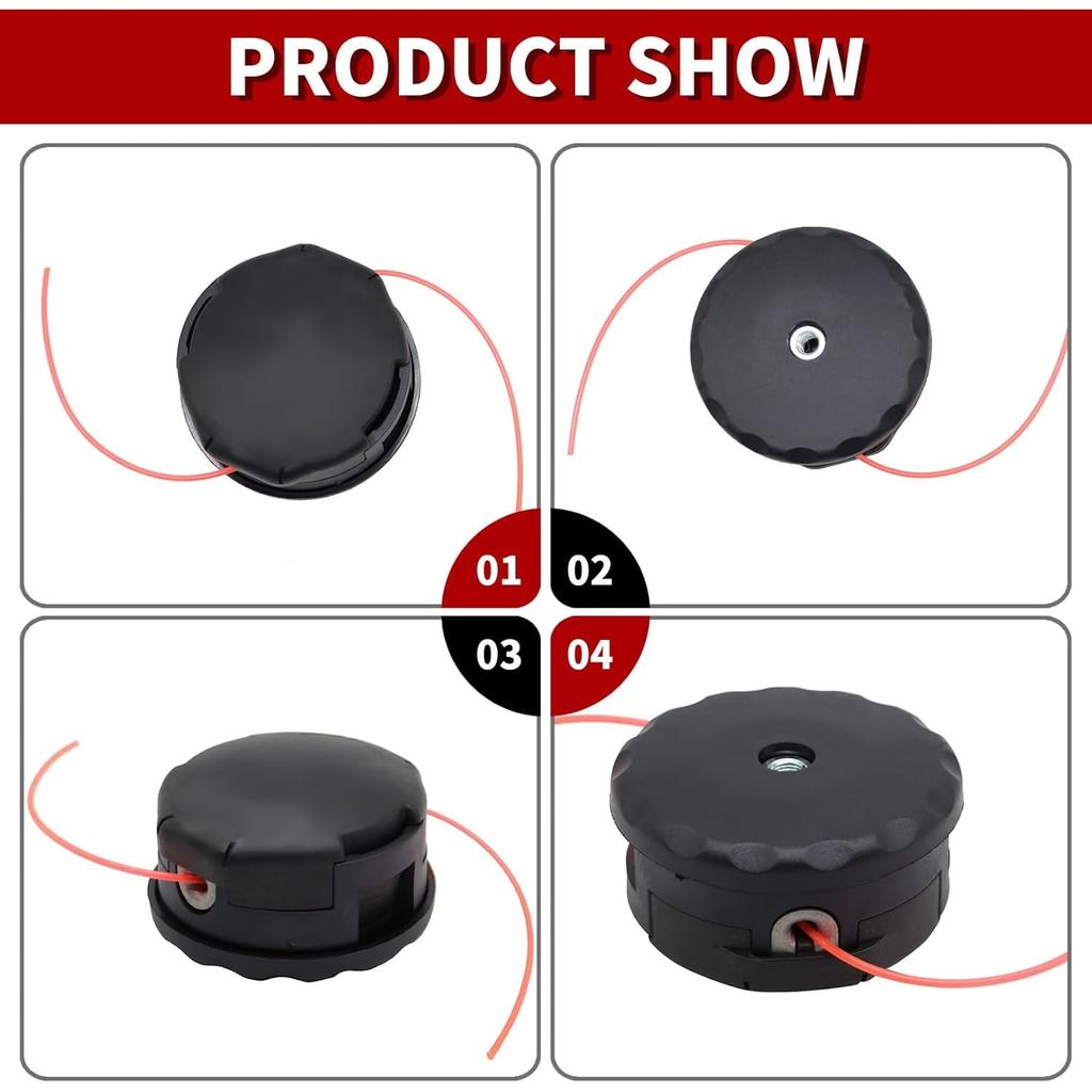 99944200907 5PCS Trimmer Head Compatible with Speed-Feed 400 Trimmer Head SRM-225 SRM-230 SRM-210 String Trimmer Weed Eater Head 99944200902