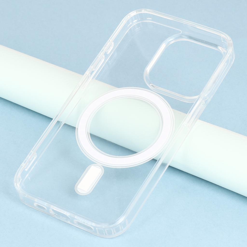 For iPhone 15 Pro Max Case Compatible with MagSafe TPU+Acrylic Clear Phone Cover