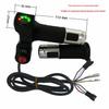 Four-Light Switch & Voltage Display Electric Bicycle Throttle Grip with Three-Speed Control