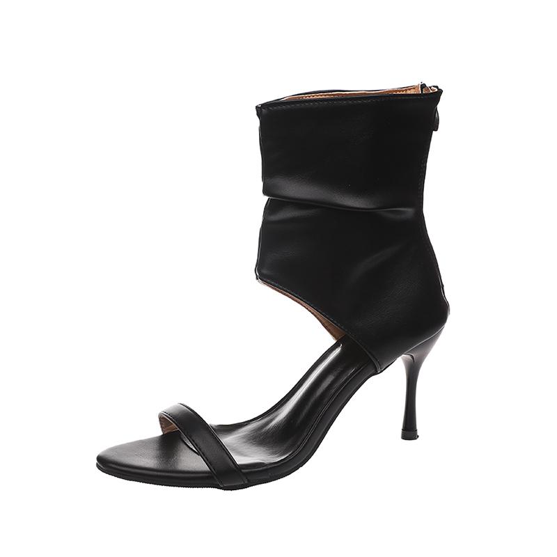 High Heels Women Sandals Ankle Open Toe Shoes Designer Summer Woman Cool Boots 2025 Dress New Luxury Pumps Femme Shoes