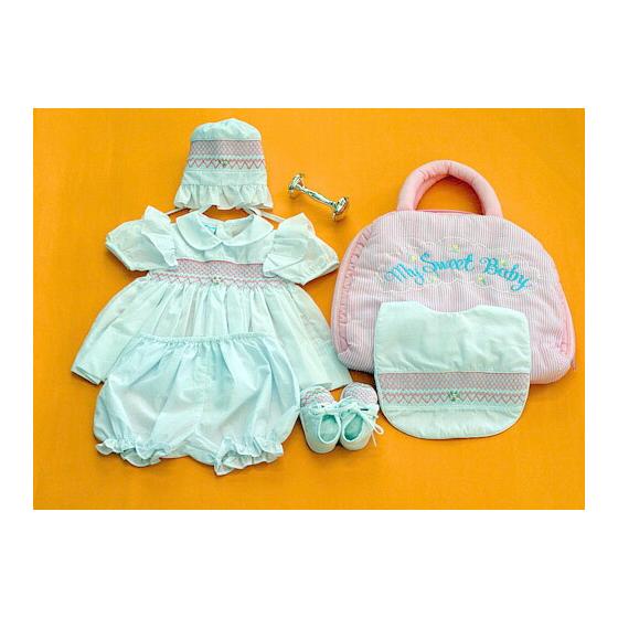 Dress Smocking Dress Embroidery Smocking Dress Baby Gift Mother s Bag & Baby Smocking Dress 0-3M Sweet Gift Set for Baby and Mom Choose!! Free Gift
