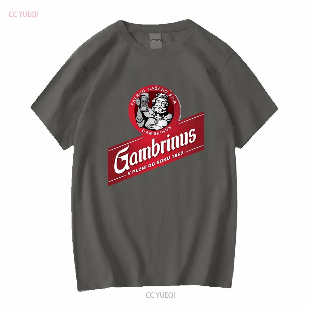 Gambrinus Holz Original Bier Logo Zeichnungen Aktiv T-Shirt Lustig Größe S bis 5XL vintage Gewaschen Atmungsaktiv Leicht grafisch