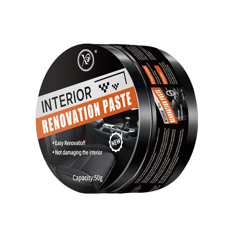Car Plastic Leather Restorer Paste Dashboard Polish Interior Anti-Cracking Wax Universal