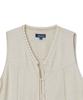 Penfield Flower Crochet Linen Vest Ivory_Fs2Wv03U