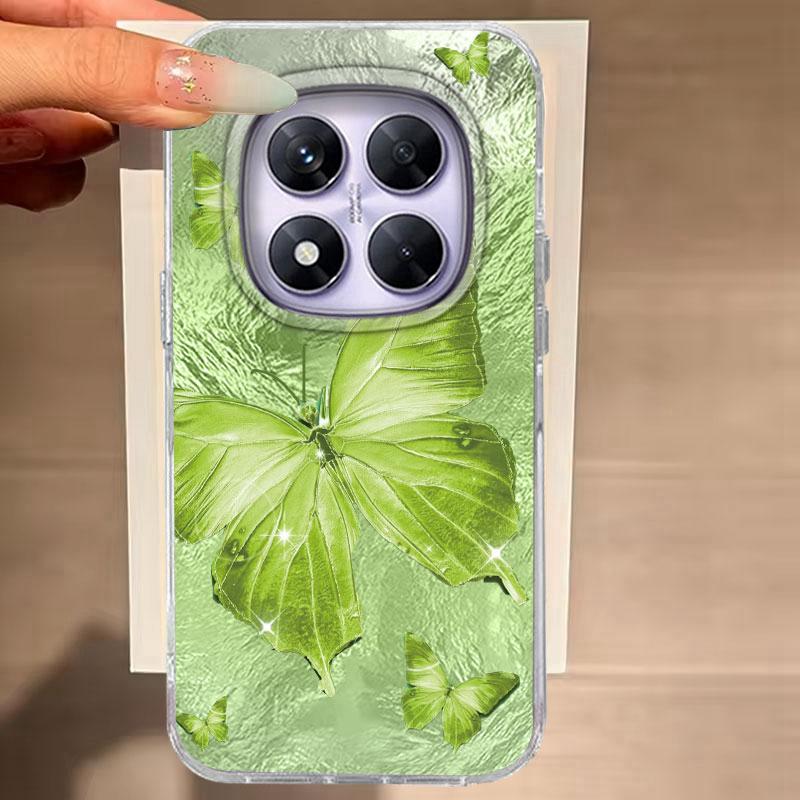 

Чехол для Redmi Note 14 Pro Plus 13 Pro 14S 14C 13C A3 Xiaomi 14T 13T Pro Чехол для телефона Фиолетовый Синий Бабочка Для Redmi A5 Мягкий Чехол Xiaomi 14T белый