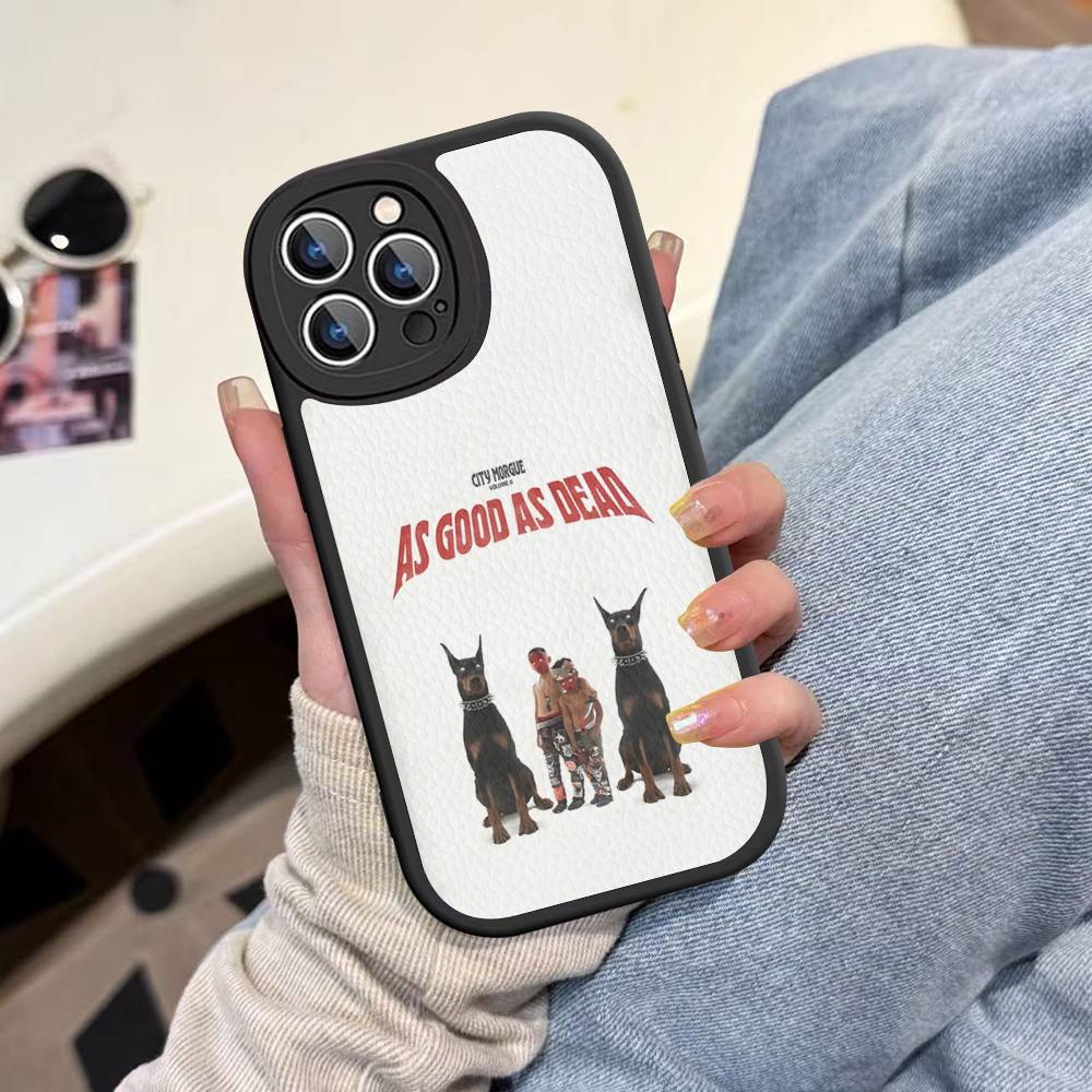 C-City M-Morgue Zillakami Phone Case For IPhone 16 15 14 13 12 11 Pro Max Plus Shockproof Leather Cover