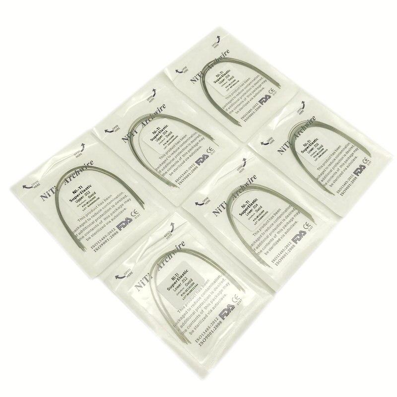 10pcs/pack Orthodontic Dental Super Elastic Oval Form Niti Round Arch Wires Dental Niti Arch Wire Dentist Product