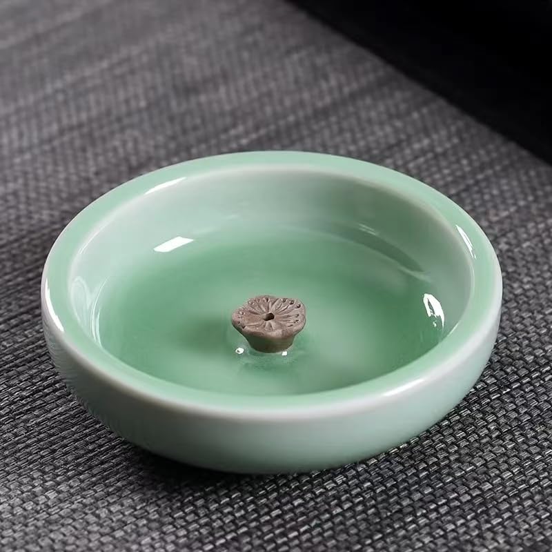 Porte-encens HOTINBO, Céramique, pour Bâtonnets d'encens, Aromathérapie et Autels Bouddhistes, Brûleur d'encens Élégant, Aide Apaisante pour le Yoga, la Méditation