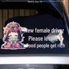 New Female Driver Warning: Please Let Me Pass – Creative Car Sticker for Rear Window