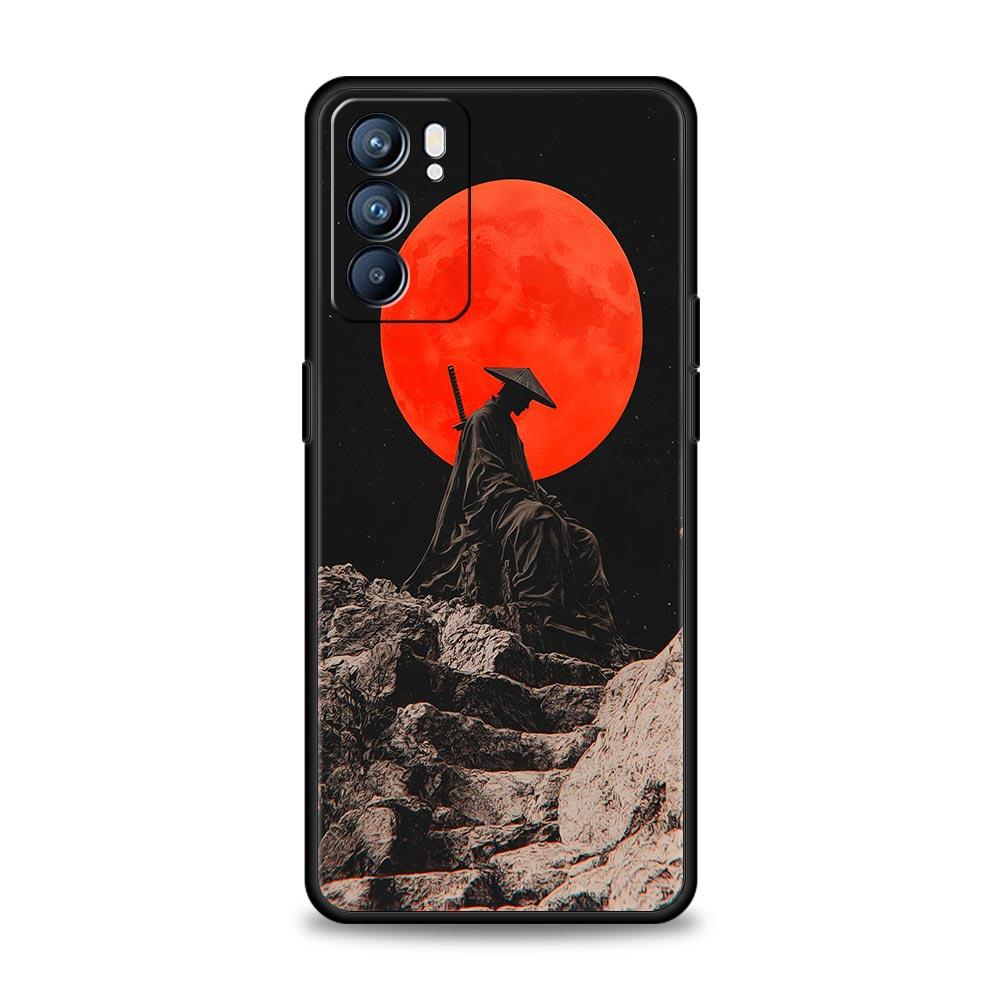 Japanese Bushido Samurai Phone Case For Oppo Reno14 Reno13 Reno12 11 F 10 Find X5 X9 Pro A54 5G A53 A9 A16 A78 4G A80 A98 Cover