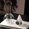 Glass Vase Crystal Aroma Diffuser Accessory Candlestick Candle Holder Geometric Transparent Flower Pot Home Decoration